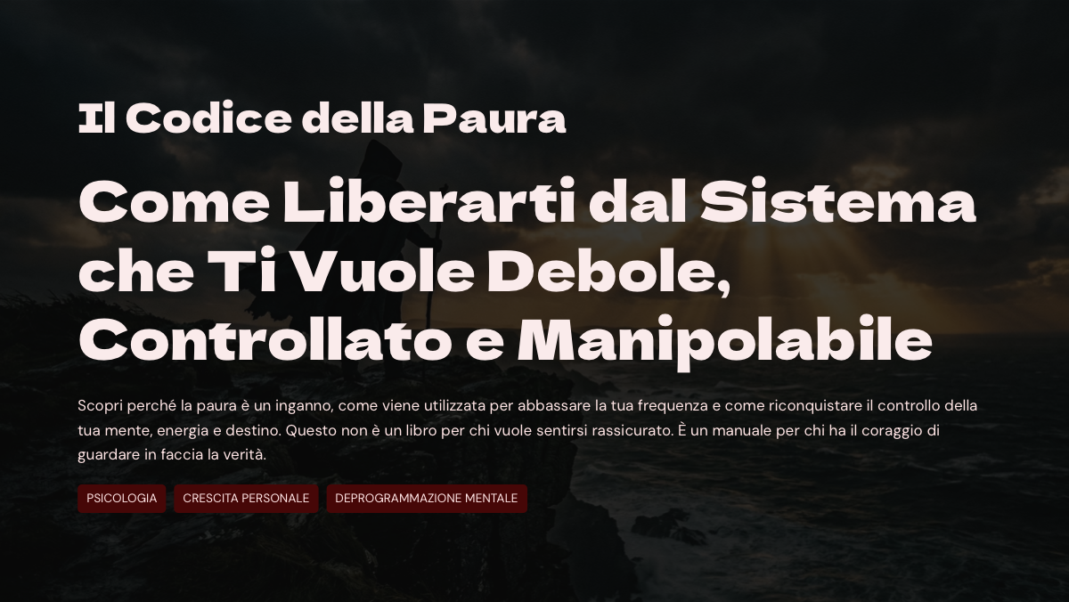 Cover dell'eBook IL CODICE DELLA PAURA