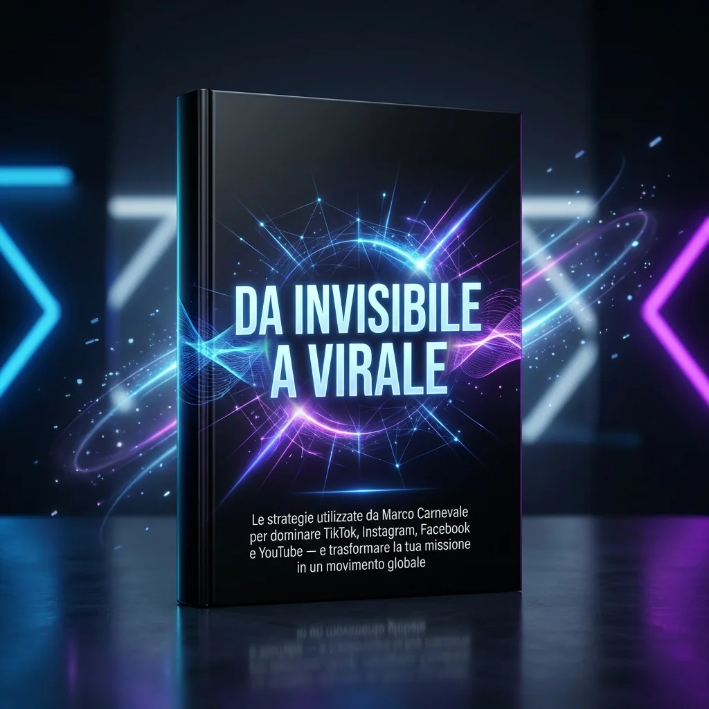 Mockup dell'eBook DA INVISIBILE A VIRALE