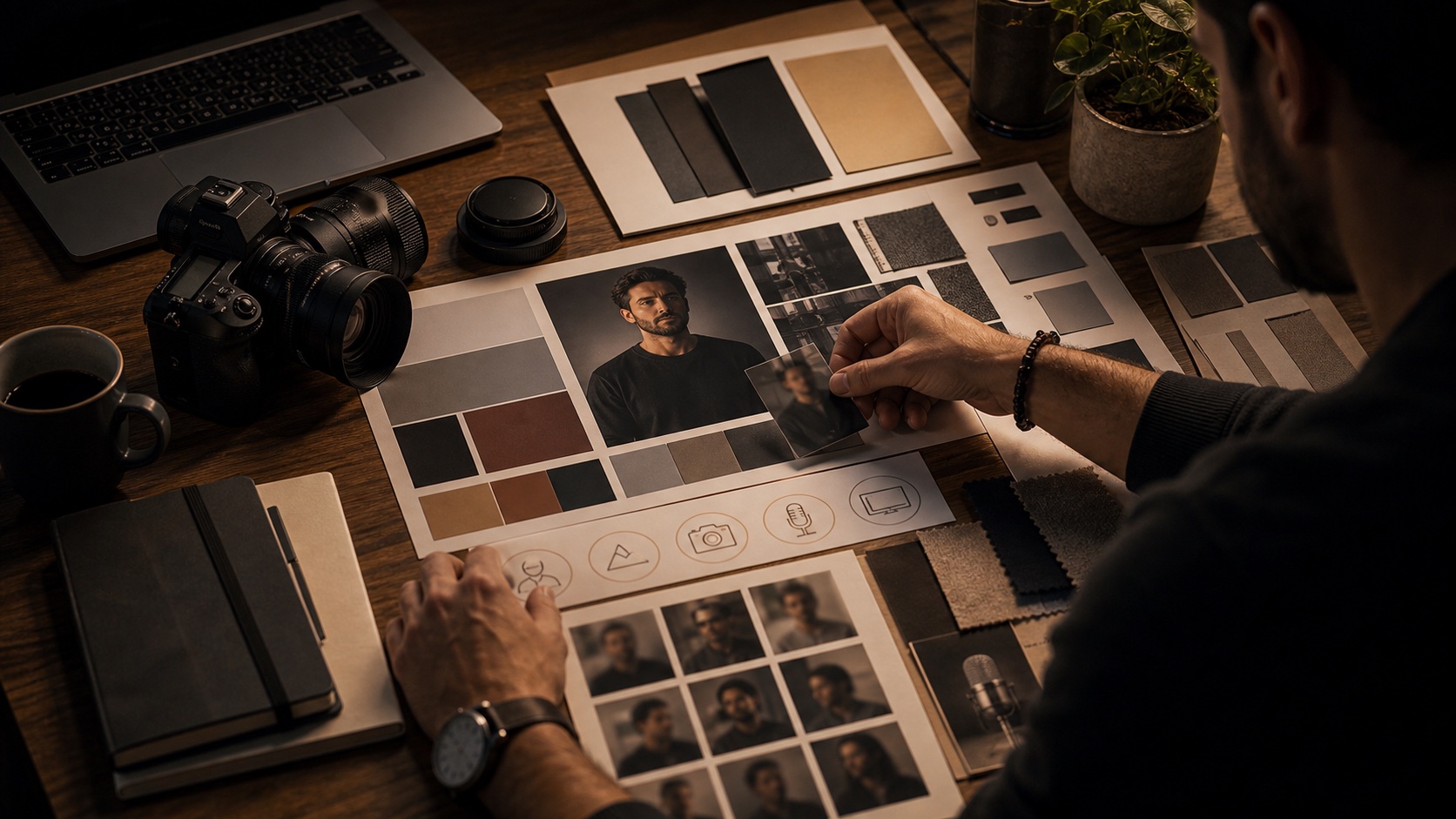 Elementi visuali di brand ordinati in una identita chiara e riconoscibile