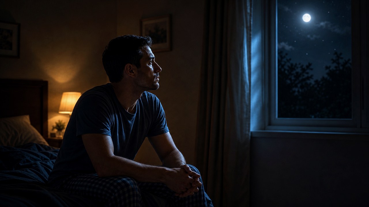 Persona che riflette all'alba davanti a un diario aperto