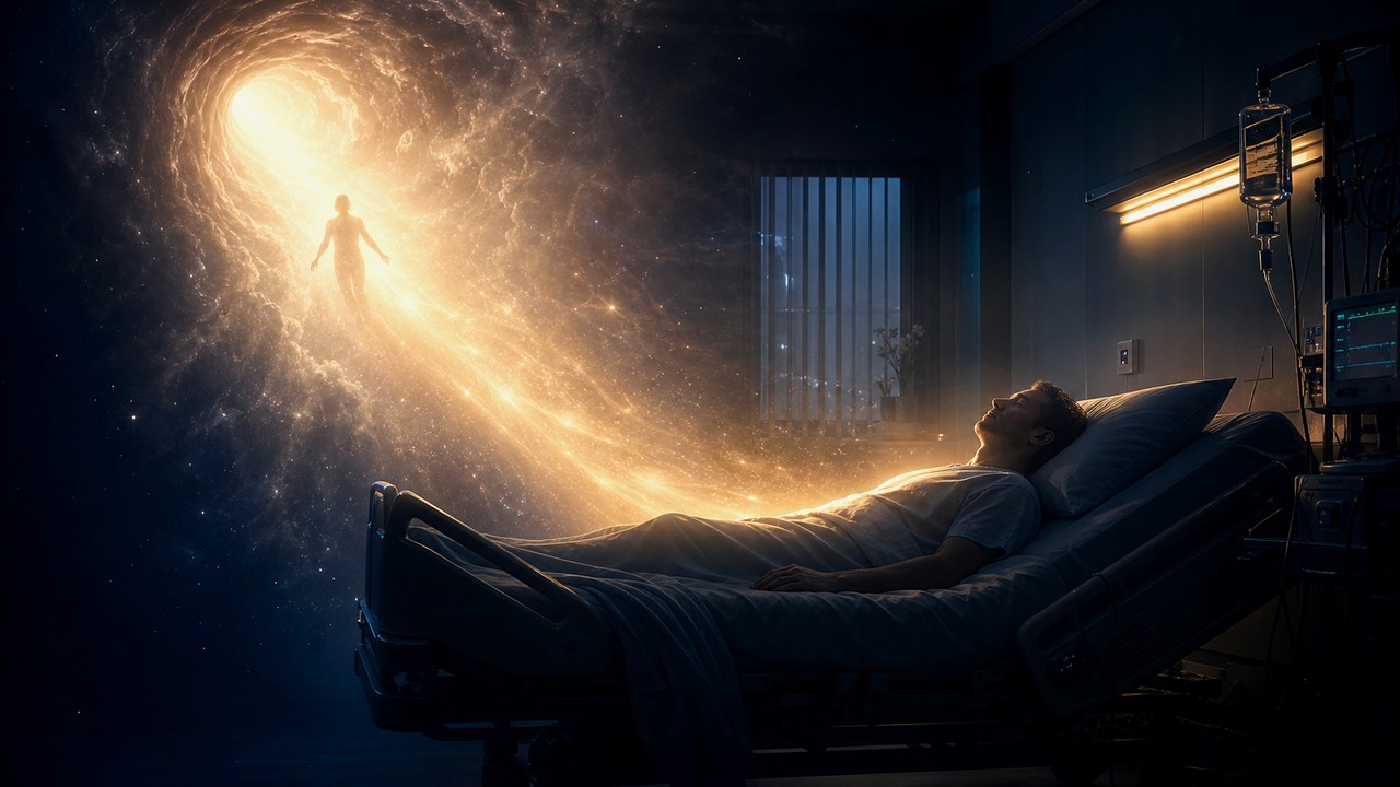 Soglia di luce realistica come immagine di domanda e speranza