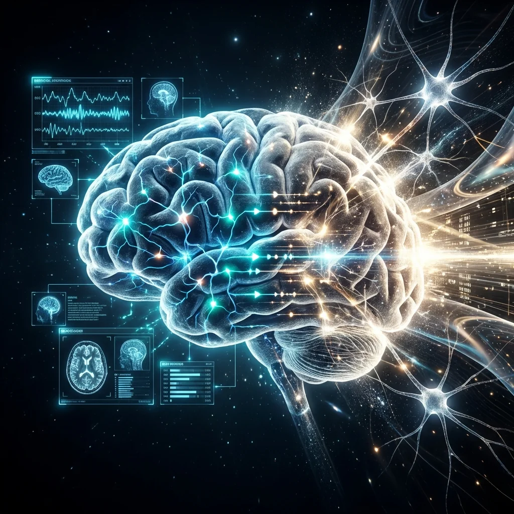 Visual dedicato a neuroscienza e ricerca